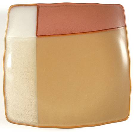 Gold Dust Sienna Square Salad Plate