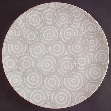 Concentric Circle 12" Chop Plate (Round Platter)