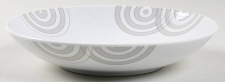 Concentric Circle Coupe Soup Bowl