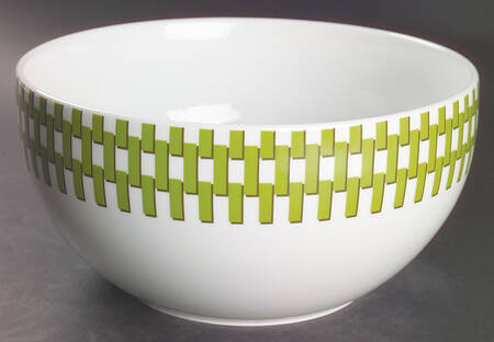 Foley Square Green 9" Salad Serving Bowl