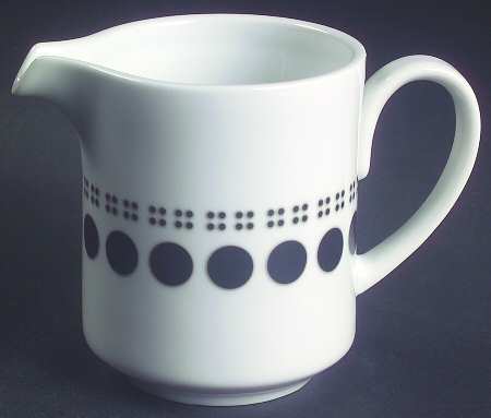 Columbus Circle Black Creamer