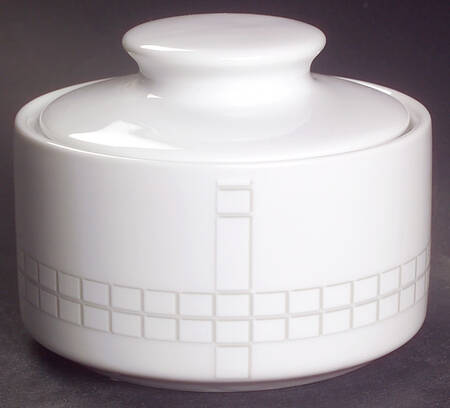 Park Avenue Grid Sugar Bowl & Lid