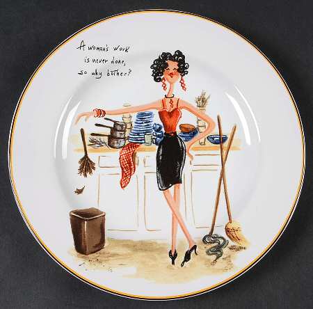 Spring Cleaning Salad/Dessert Plate