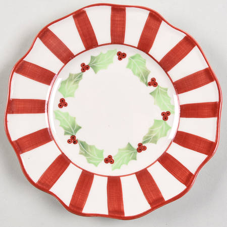 Holly Berries Salad Plate