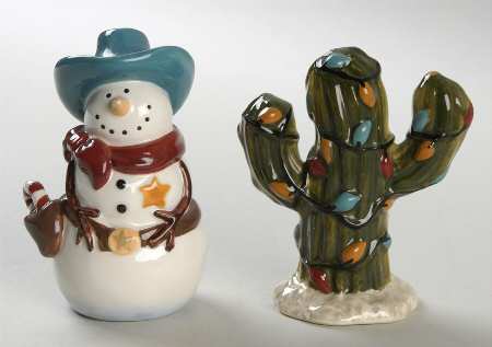 Happy Trails Holiday Figural Salt & Pepper Set