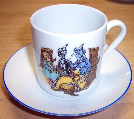 Wizard of Oz Flat Demitasse Cup & Saucer Set