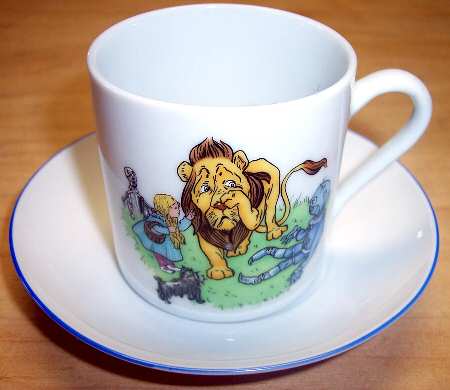Wizard of Oz Flat Demitasse Cup & Saucer Set