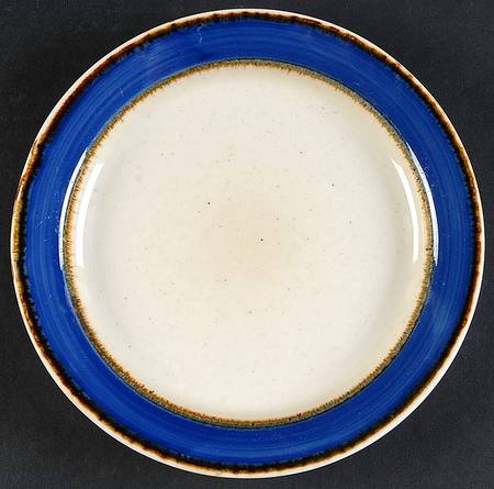 Rainbow Blue Salad Plate