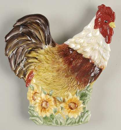 Chanticleer Sculptured Spoon Rest (Holds 1 Spoon)