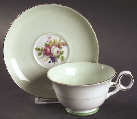 Hulmes Rose Footed Cup & Saucer Set