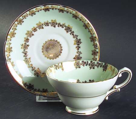 415-11 Blue Footed Cup & Saucer Set