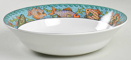 Fish Fantasia 9" Round Vegetable Bowl