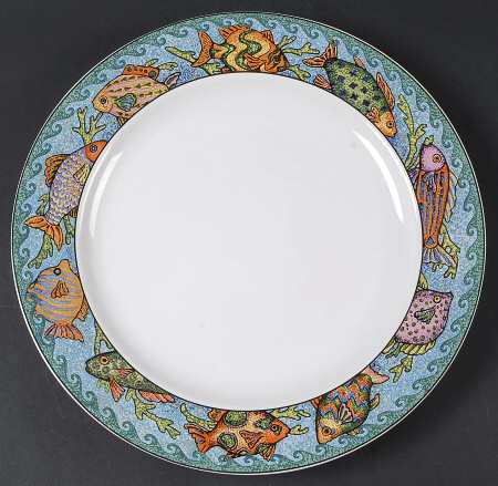 Fish Fantasia 12" Chop Plate (Round Platter)