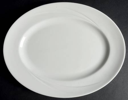 White Monte Carlo 13" Oval Serving Platter