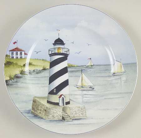 Nantucket Shoreline (Decal) Salad Plate