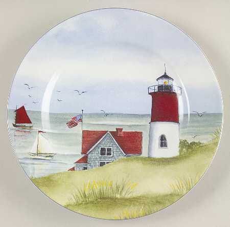 Nantucket Shoreline (Decal) Salad Plate