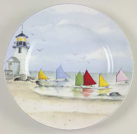 Nantucket Shoreline (Decal) Salad Plate