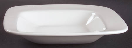 Compose White Large Rim Soup Bowl