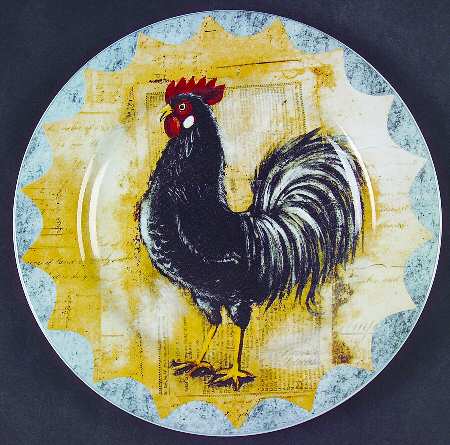 Colonial Rooster Salad/Dessert Plate