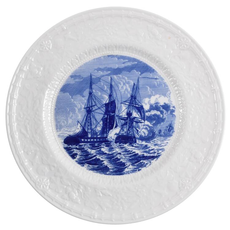 American Legion Auxiliary Blue Dinner Plate