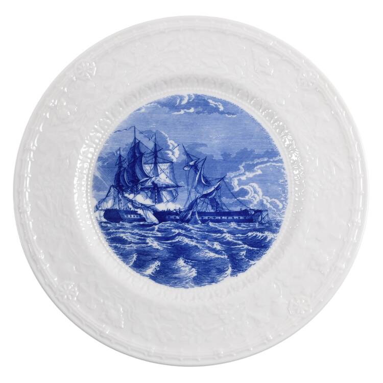 American Legion Auxiliary Blue Dinner Plate