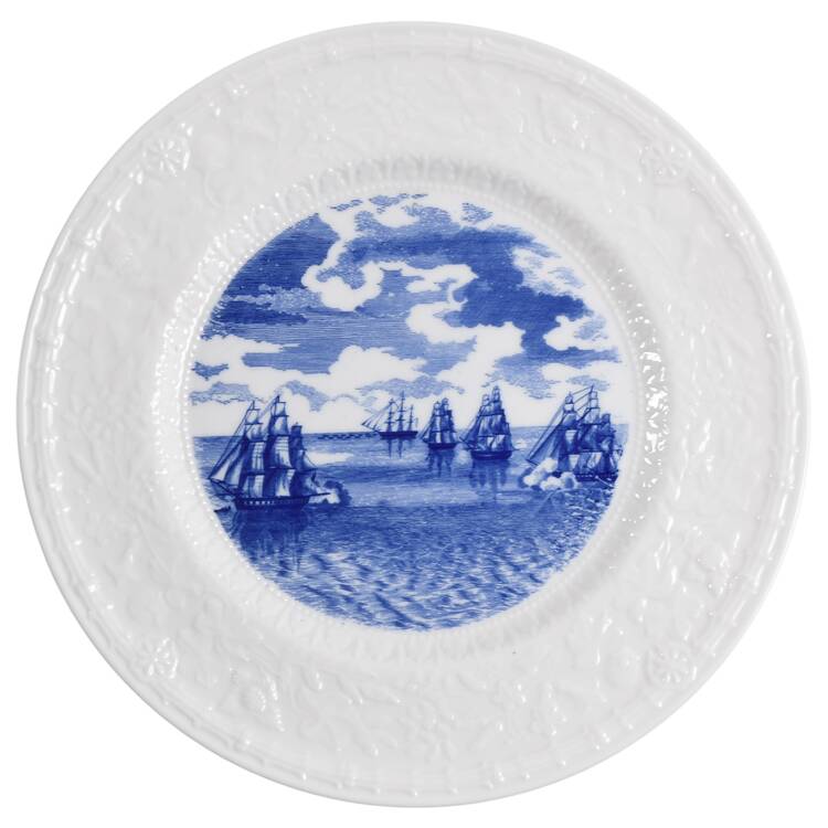 American Legion Auxiliary Blue Dinner Plate