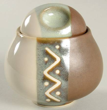 Zigzag Sugar Bowl & Lid