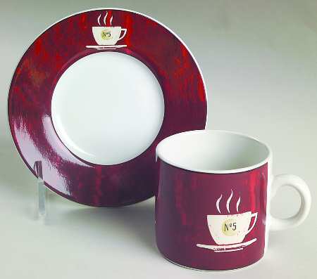 Coffee Break Flat Demitasse Cup & Saucer Set