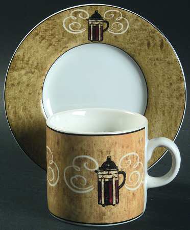 Coffee Break Flat Demitasse Cup & Saucer Set