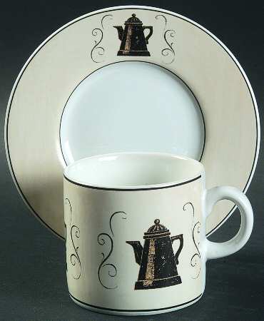 Coffee Break Flat Demitasse Cup & Saucer Set