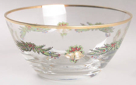 Christmas Tree Garland Glassware Individual Salad Bowl