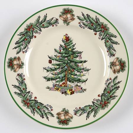 Christmas Tree Garland Salad Plate