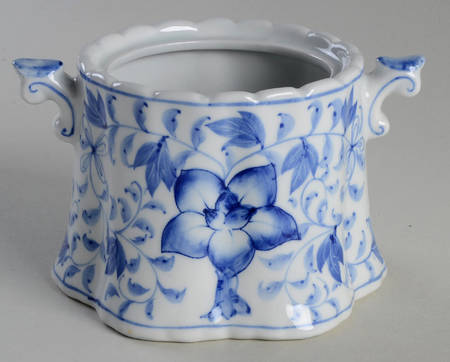 Blue Mum Sugar Bowl No Lid