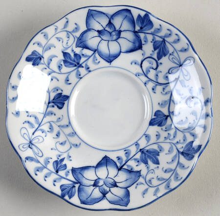 Blue Mum Saucer for Footed Cup
