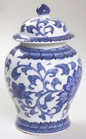 Blue Mum Ginger Jar & Lid