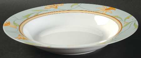 Autumn Florals Rim Soup Bowl