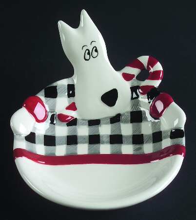 Santa's Little Helpers Dog Candy Dish
