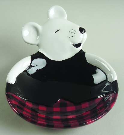 Santa's Little Helpers Mouse Candy Dish