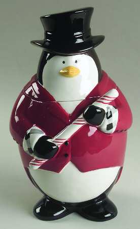 Santa's Little Helpers Cookie Jar & Lid