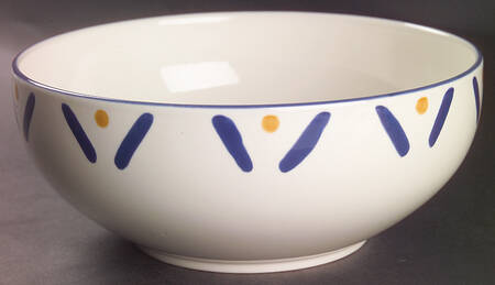 Ocean Collage 8" Round Vegetable Bowl
