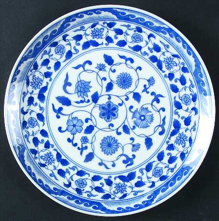 Japanese Blue & White Dinner Plate