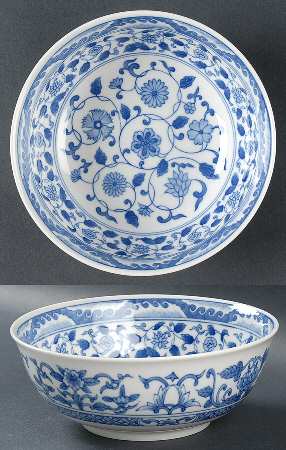 Japanese Blue & White Soup/Cereal Bowl