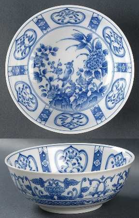 Japanese Blue & White Soup/Cereal Bowl