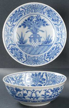 Japanese Blue & White Soup/Cereal Bowl