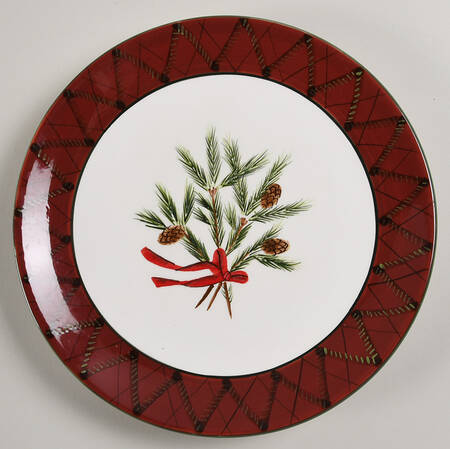 Holiday Greens Coupe Luncheon Plate