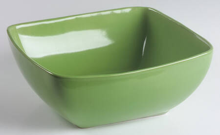 Hopscotch Green 10" Square Vegetable Bowl