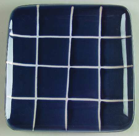 Hopscotch Navy Blue Salad Plate