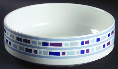 Mosaic Sapphire 8" Round Vegetable Bowl by Studio Nova