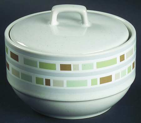 Mosaic Stone Sugar Bowl & Lid