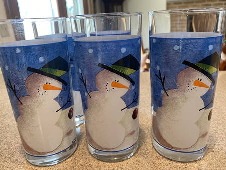 Snowy Day Glassware Highball